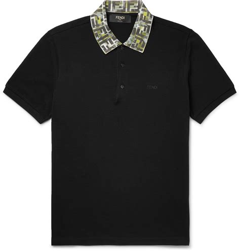 fendi polo shirt black.